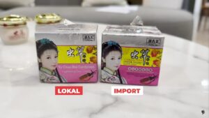 perbedaan yu chun mei import dan lokal